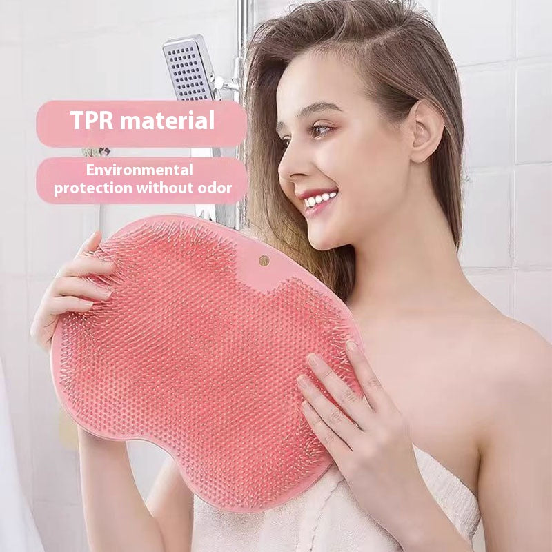 2-in-1 Silicone Foot Scrubber and Back Bath Brush